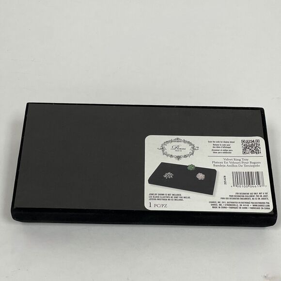 Premiere Prop Co. Darice Black Velvet 18 Ring Holder Display - Picture 5 of 5